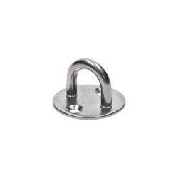 Nástenný úchyt lanka oválny, obľúka 6 mm, brúsená AISI 304 Nástenný úchyt lanka oválny, obľúka 6 mm, brúsená AISI 304